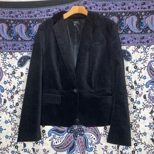 Talbots Black Velvet Blazer